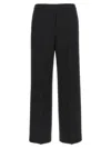 Theory Tailored Flare Pants With Fitted Waist In Black