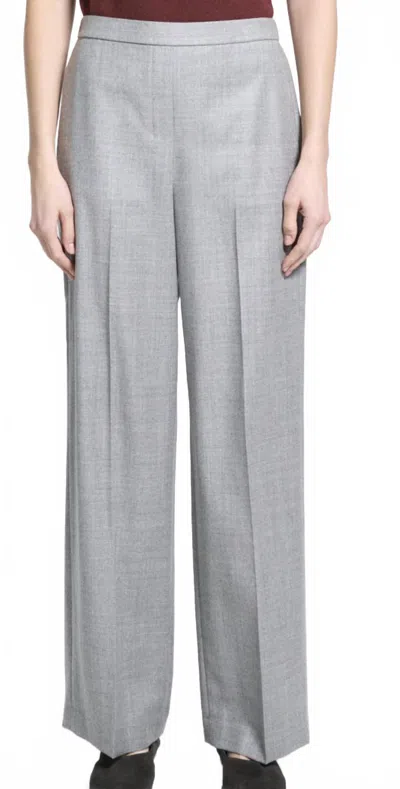 Theory Wide Pull On Pants In Grey In White