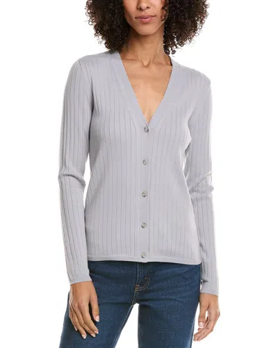 Theory Wide Rib Wool-blend Sweater In Grey