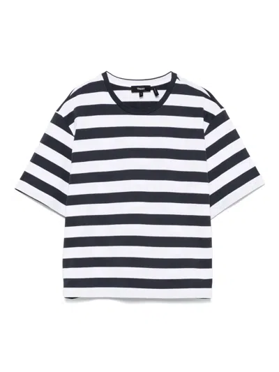 THEORY WIDE STRIPE T-SHIRT