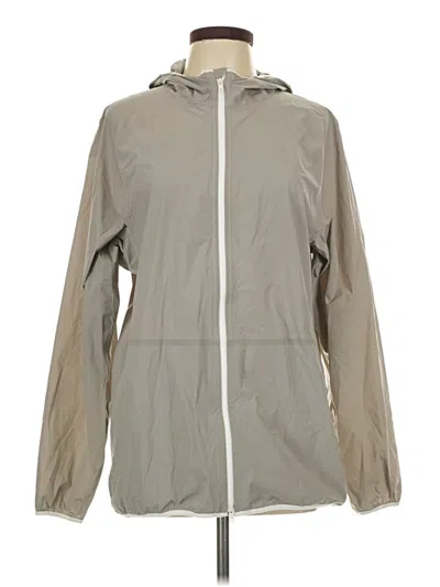 Pre-owned Theory Windbreaker Jacket In Gray