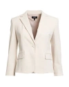 Theory Woman Blazer Beige Size 00 Cotton, Polyamide, Elastane In Neutral