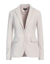 Theory Woman Blazer Light Grey Size 2 Polyamide, Elastane