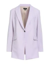 Theory Woman Blazer Lilac Size 14 Wool, Elastane In Purple
