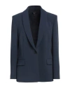 Theory Woman Blazer Midnight Blue Size 14 Triacetate, Polyester