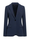 Theory Woman Blazer Navy Size 00 Triacetate, Polyester In Blue
