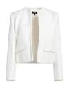 Theory Cropped Jacket In Cotton Tweed In White