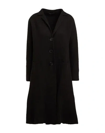 Theory Woman Coat Black Size S Merino Wool, Cashmere, Nylon