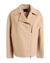 Theory Woman Jacket Light Brown Size M Cashmere, Cupro In Neutral