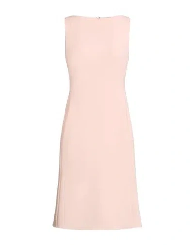 Theory Woman Midi Dress Light Pink Size 12 Triacetate, Polyester
