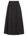 Theory Woman Midi Skirt Black Size 4 Polyester, Wool, Polyurethane