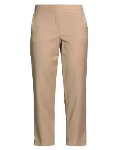 Theory Woman Pants Beige Size 0 Virgin Wool In Brown