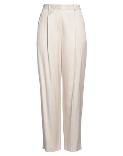 Theory Woman Pants Beige Size 12 Viscose