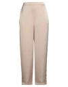 Theory Woman Pants Beige Size 14 Polyester In Brown
