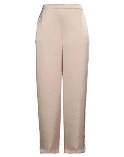 Theory Woman Pants Beige Size 14 Polyester In Brown