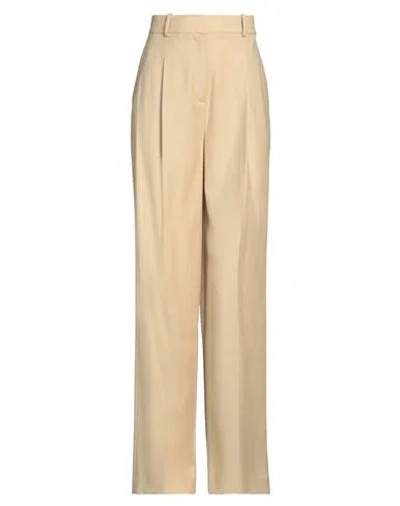 Theory Woman Pants Beige Size 2 Virgin Wool