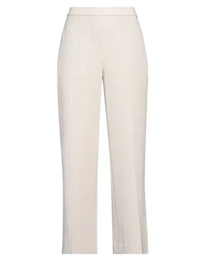 Theory Woman Pants Beige Size 6 Triacetate, Polyester
