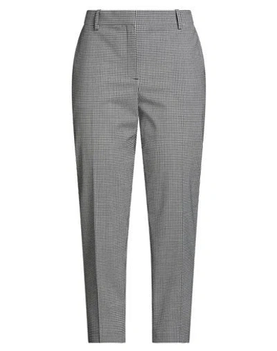 Theory Woman Pants Black Size 10 Virgin Wool, Elastane In Gray