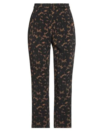Theory Woman Pants Black Size 12 Polyester, Elastane