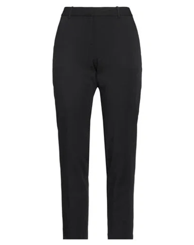 Theory Woman Pants Black Size 8 Viscose, Virgin Wool, Elastane