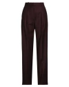 Theory Woman Pants Burgundy Size 4 Virgin Wool In Red