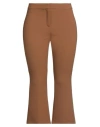 Theory Woman Pants Camel Size 10 Polyester, Viscose, Elastane In Beige