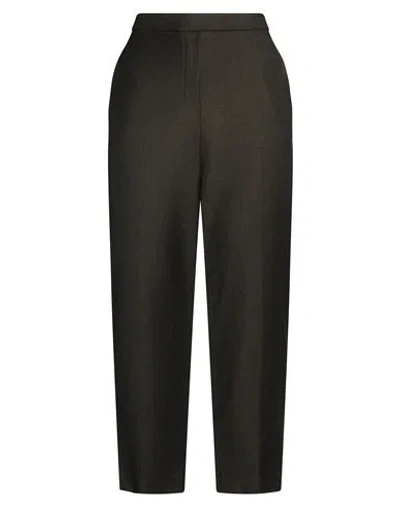 Theory Woman Pants Dark Green Size 6 Virgin Wool In Multi