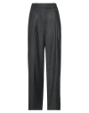 Theory Woman Pants Lead Size 12 Virgin Wool In Grey