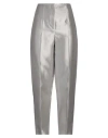 Theory Woman Pants Light Grey Size 12 Silk In Grey