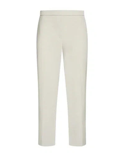 Theory Woman Pants Light Grey Size 12 Triacetate, Polyester In White