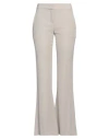 Theory Woman Pants Light Grey Size 6 Virgin Wool, Viscose In Grey
