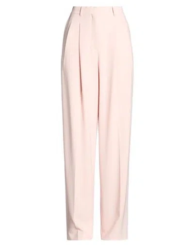 Theory Woman Pants Light Pink Size 4 Triacetate, Polyester
