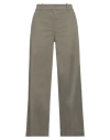 Theory Woman Pants Military Green Size 6 Cotton, Elastane