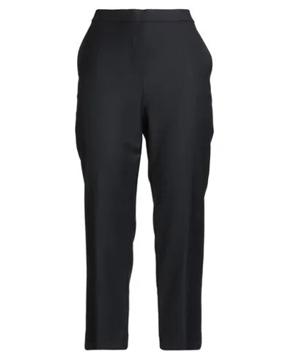 Theory Woman Pants Navy Size 6 Virgin Wool In Black
