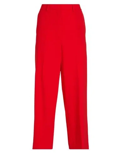Theory Woman Pants Red Size 0 Triacetate, Polyester