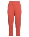 Theory Woman Pants Rust Size 6 Triacetate, Polyester In Red