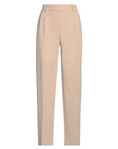 Theory Woman Pants Sand Size 2 Triacetate, Polyester In Beige
