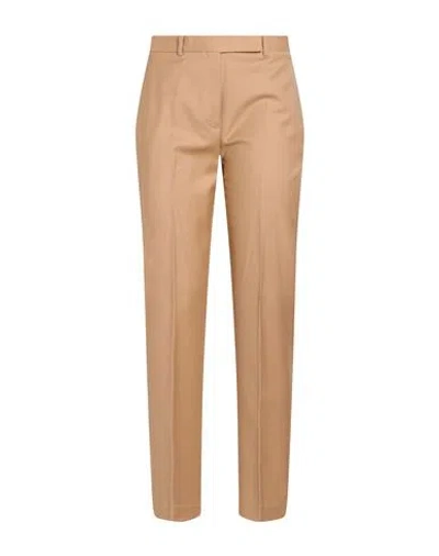 Theory Woman Pants Sand Size 6 Wool In Brown