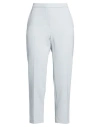 Theory Woman Pants Sky Blue Size 4 Triacetate, Polyester In White