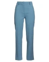 Theory Woman Pants Slate Blue Size 10 Polyester, Wool, Elastane, Polyamide