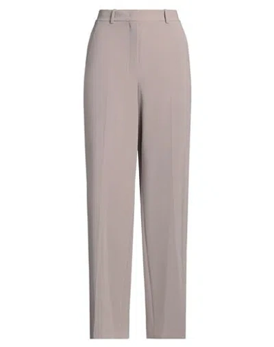 Theory Woman Pants Taupe Size 10 Triacetate, Polyester In Grey