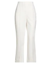 Theory Woman Pants White Size 2 Polyester, Triacetate In White