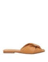 Theory Woman Sandals Tan Size 8 Calfskin In Brown