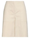 Theory Woman Shorts & Bermuda Shorts Beige Size 14 Cotton, Elastane In Neutral