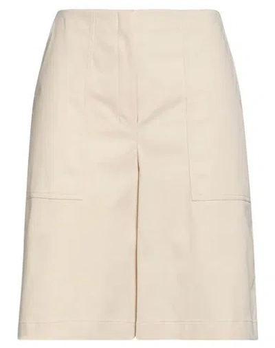 Theory Woman Shorts & Bermuda Shorts Beige Size 14 Cotton, Elastane In Neutral