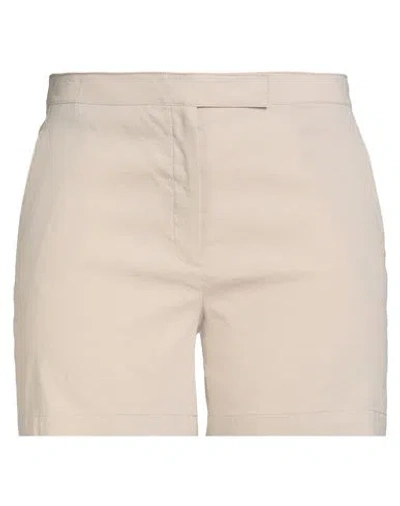 Theory Woman Shorts & Bermuda Shorts Beige Size 14 Linen, Viscose, Elastane In Neutral
