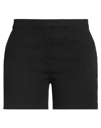 Theory Woman Shorts & Bermuda Shorts Black Size 10 Linen, Viscose, Elastane
