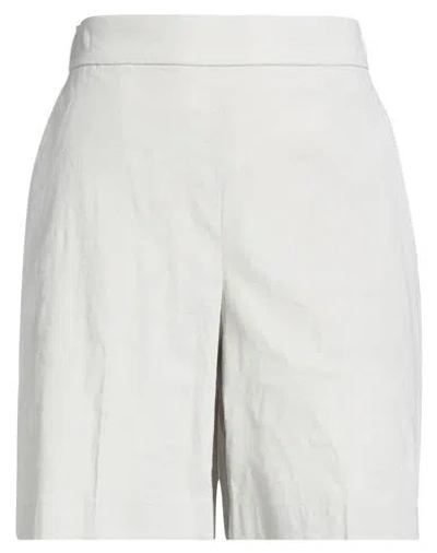 Theory Woman Shorts & Bermuda Shorts Light Grey Size Xs Linen, Viscose, Elastane In Gray