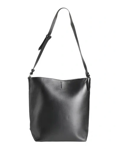 Theory Woman Shoulder Bag Black Size - Leather