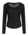 Theory Woman T-shirt Black Size Xs Pima Cotton